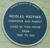 Plaque on Medtner's house